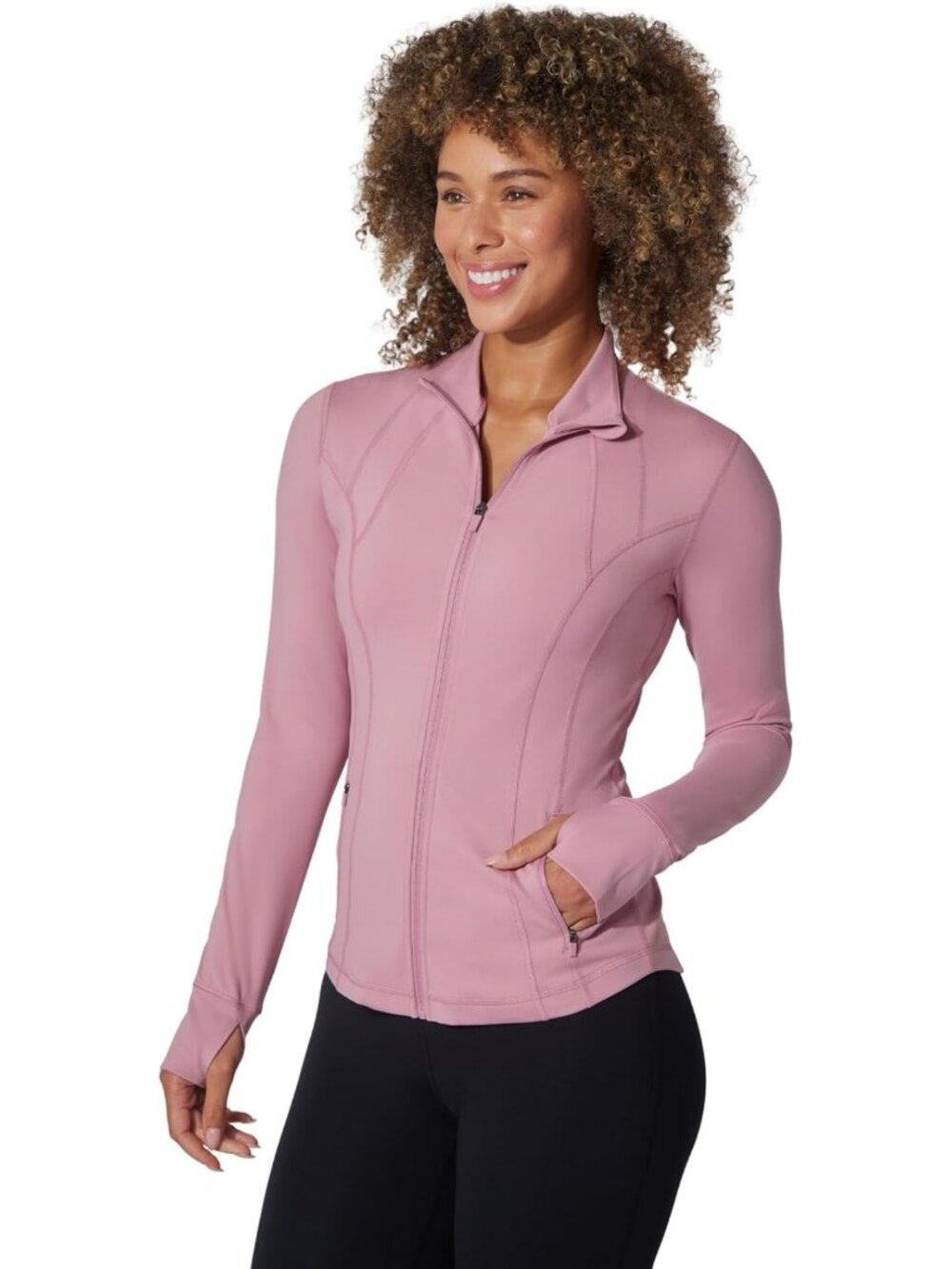 Ultra Soft Lightweight Full Zip Yoga Jacket with Pockets for Active Lifestyle
